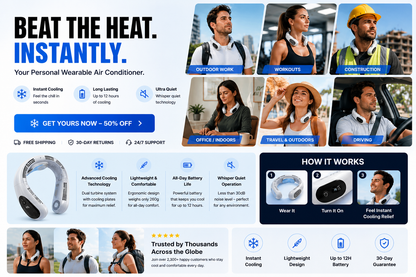 TvrksChill FoldAir™ Portable Cooling Fan